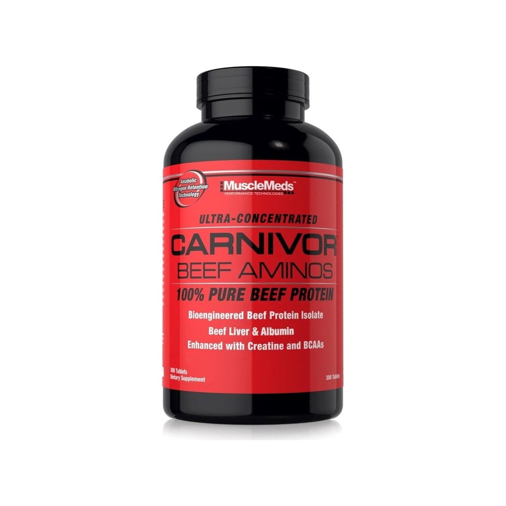 [SUP-243] Muscle Meds Carnivor Beef Amino 300 Tab